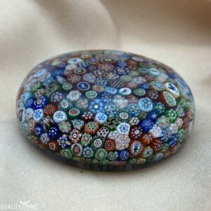 1848 Baccarat Crystal "Church Weight" Millefiori Glass Paperweight