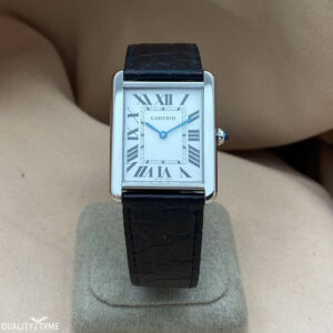 Cartier Stainless Steel 35mm x 28mm Tank Solo 3169 Quartz Watch with Cartier Box