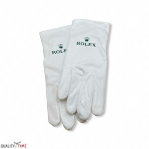 Rolex Official Dealer Cream White Microfiber Gloves