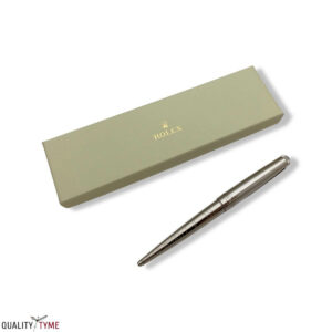Rolex White Gold Color Wave Design Ballpoint Pen Box Set